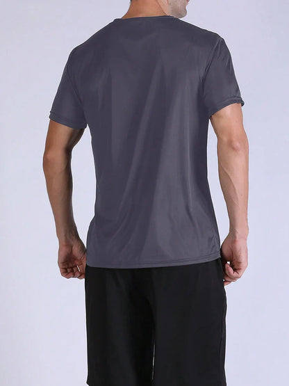 5PCS Men’s Quick Dry Sports T-Shirts – Ultralight Breathable Workout Tops for Running, Training & Gym