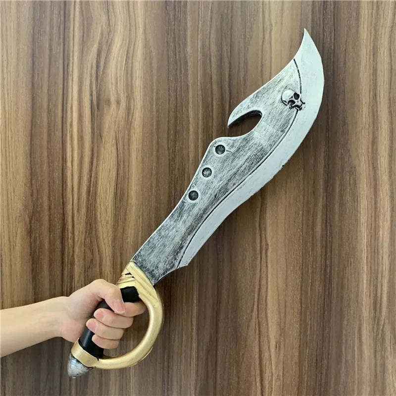 Halloween Cosplay Knife Prop - PU Safety Short Knife Replica for Role Playing & Costume Events