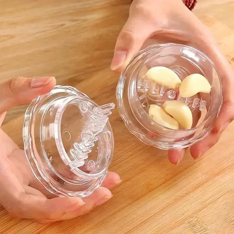 New Multifunctional Manual Garlic Crusher - Roll Press Chopper for Kitchen, Essential Home Gadget and Accessory