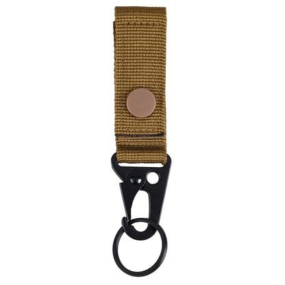 Tactical Molle Keychain with Metal Hook – Nylon Backpack Key Holder