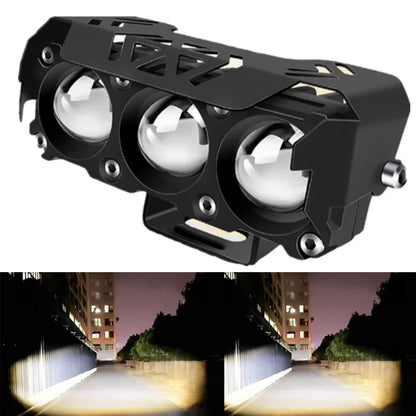 Motorcycle LED Spot Light – Dual Color Hi/Low Beam Fog Lamp for Car, Truck, SUV, UTV