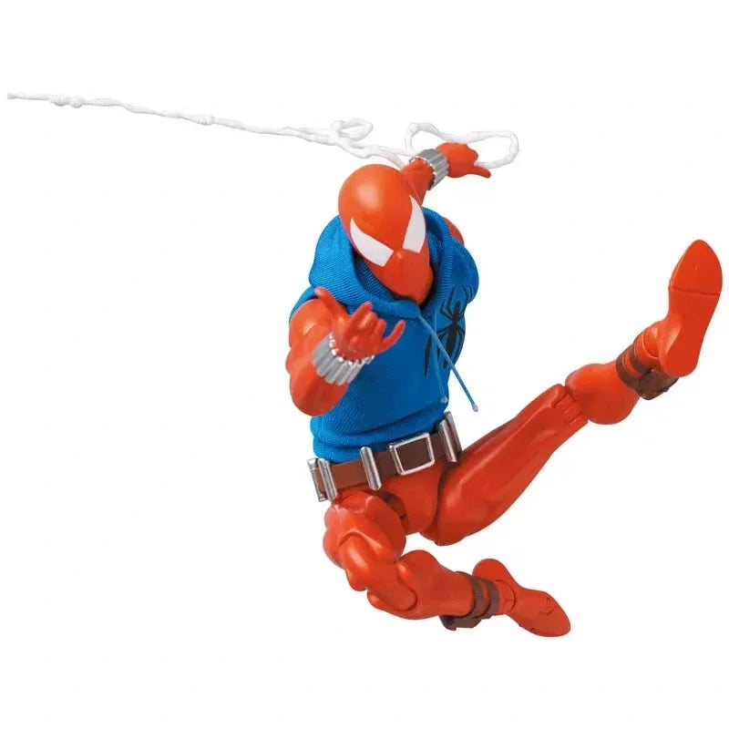 Ct Toys Scarlet Spider Action Figure — Mafex 186 Ben Reilly Comic Version | Spider-Man Anime Collection Model Toy Gift