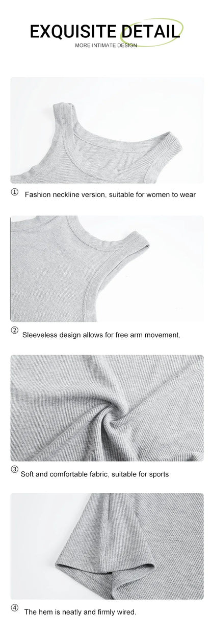 Women’s Camisole Tank Top – Soft Knit Sleeveless Summer Shirt, Tight & Sexy Outerwear Layer