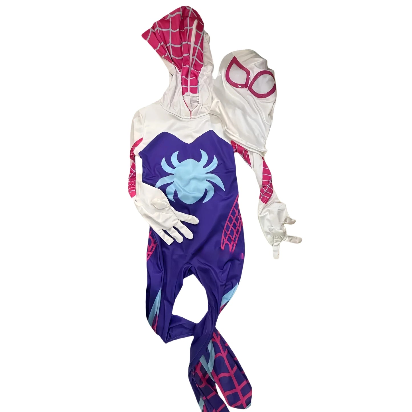 Kids Superhero Costume - Supergirl & Spider Girl Cosplay Zentai Bodysuit Jumpsuit for Halloween