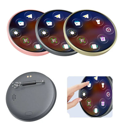 E-Badge Intelligent Anime Electronic Pin - Dynamic Animation Display Trendy Brooch Gift
