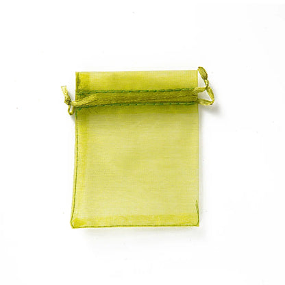 50pcs Gold Drawstring Bags – Jewelry, Candy, and Gift Pouches for Small Business Packaging