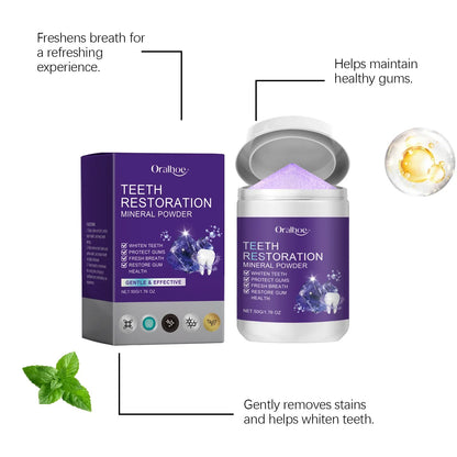Teeth Restoration Mineral Powder – Enamel Repair & Tooth Strengthening Formula
