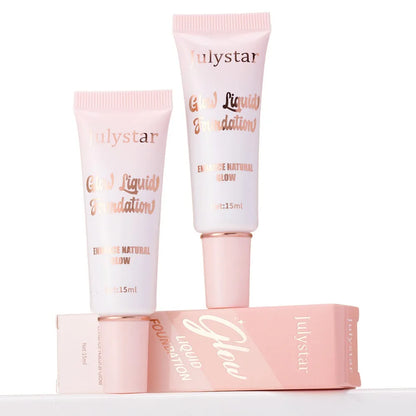 Liquid Pearlescent Foundation & High Coverage Concealer — Waterproof 3D Contour Shadow Brightening Face & Body Highlighter