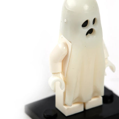 Halloween Horror Building Blocks – Luminous Smiling & Crying Ghost Action Figure Toy for Kids