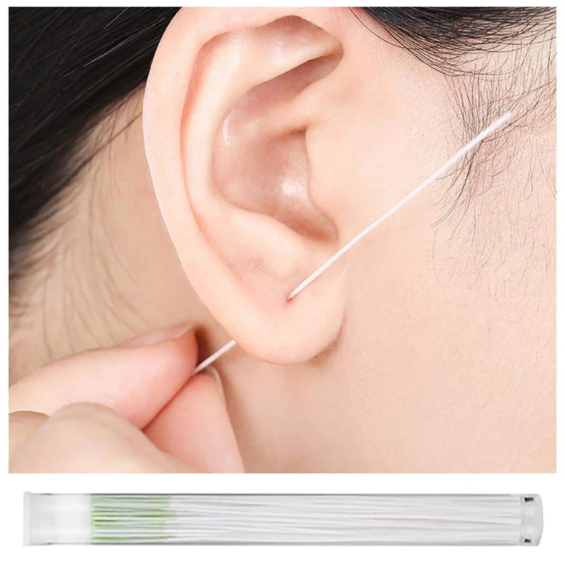 120/60pcs Ear Piercing Cleaning Tools – Disposable Ear Hole Cleaner Paper for Dirt & Odor Removal