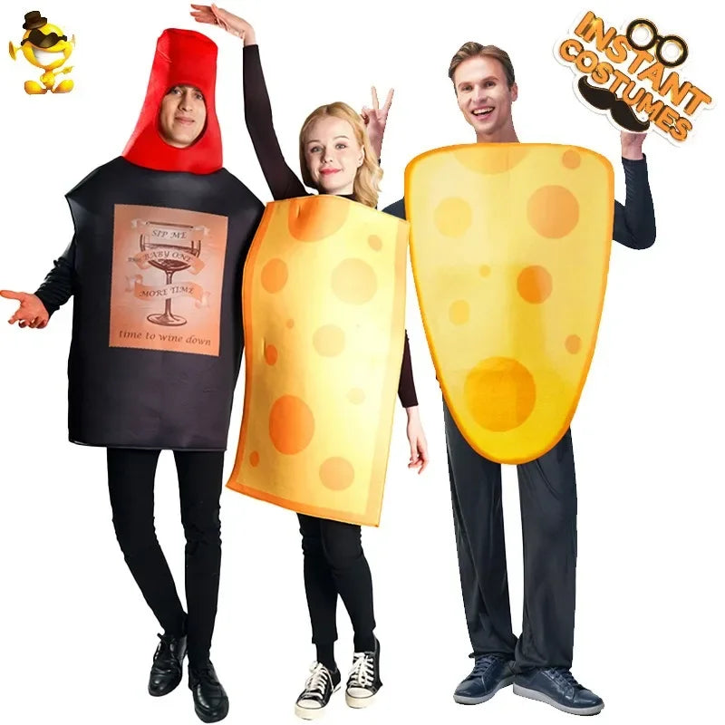 Couples Funny Cosplay Costume - Adult Halloween Performance & Party Outfit