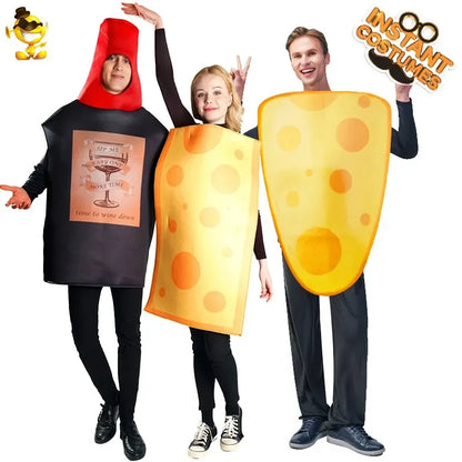 Couples Funny Cosplay Costume - Adult Halloween Performance & Party Outfit