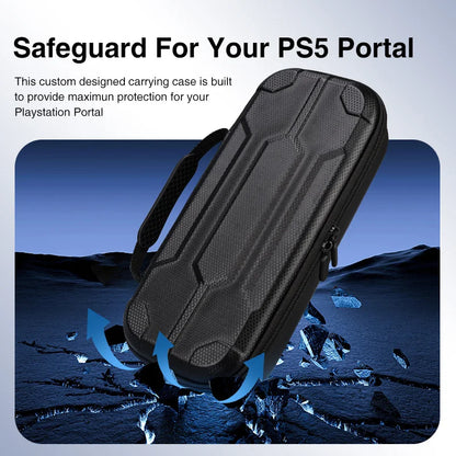 Carrying Case for Sony PS5 PlayStation Portal – Shockproof Protective Storage Bag & Shell for PS Portal Accessories