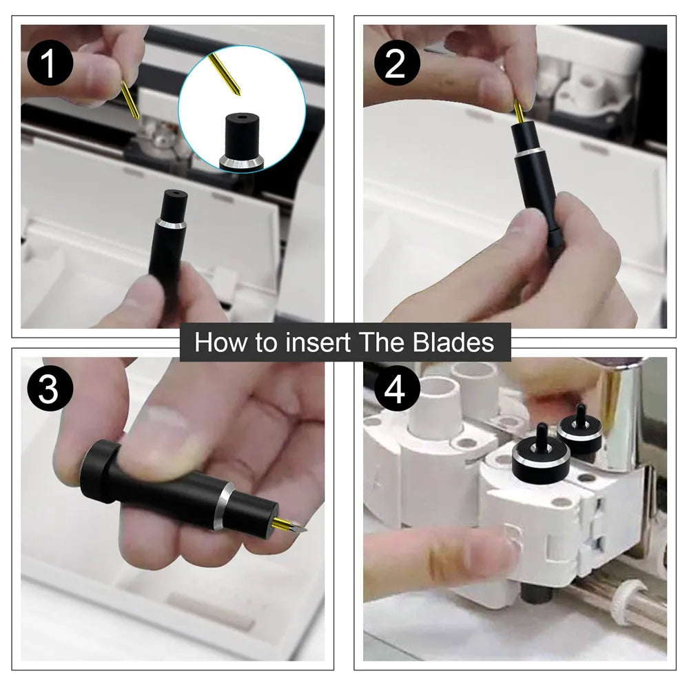 Replacement Plotter Blades for Roland & Cricut – 30°/45°/60° Cutter Blades for Power Tools