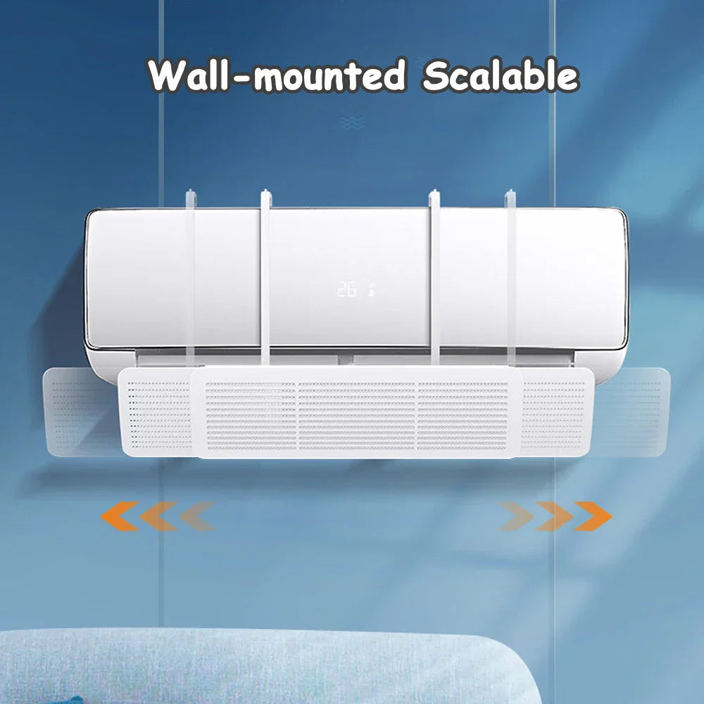 Universal Air Conditioning Windshield - Anti-Direct Blowing Wall-Mounted Air Outlet Baffle for Confinement of Cold Air
