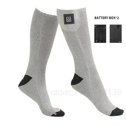 Rechargeable Heated Socks with Battery Box – Thermal Anti-Cold Winter Socks for Men & Women, Outdoor Camping, Ski & Sports Comfort Socks
