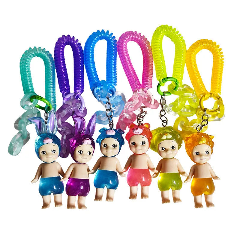 Candy House Angel Keychain Blind Box – Handmade Cartoon Doll Pendant & Mystery Gift