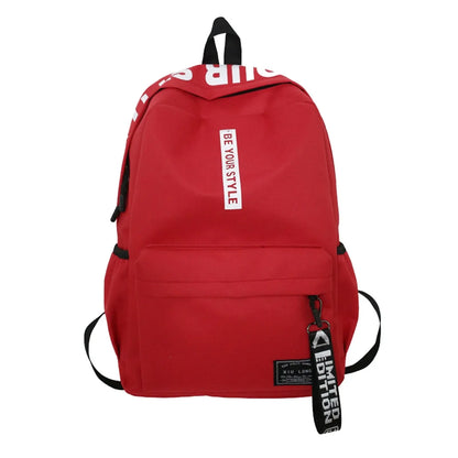 Lightweight Student Backpack – Custom Logo Casual Dual-Shoulder Bag with Arc Straps & Durable Oxford Fabric