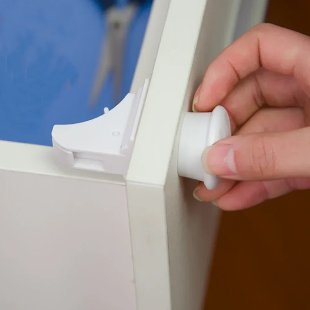 Children’s Magnetic Safety Lock — Baby Protection Drawer & Cabinet Door Lock Limiter for Child Security