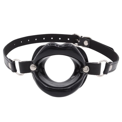 Silicone Lips O-Ring Gag – Oral Fixation Open Mouth BDSM Bondage Restraint for Couples, Adult Sex Toy