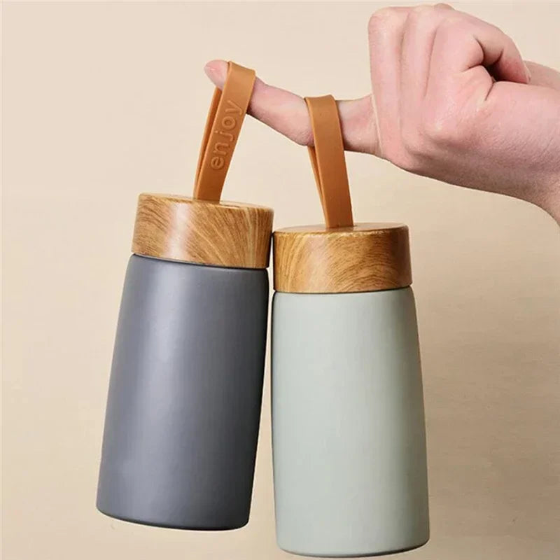 Insulated Travel Coffee Mug - 304 Stainless Steel Mini Thermal Tumbler - Vacuum Flask Water Bottle for Hot and Cold Beverages