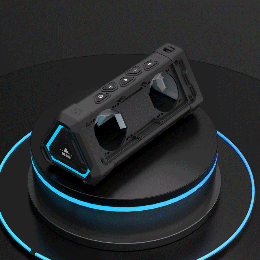 MLOVE P3 40W Bluetooth Speaker – Outdoor, IPX7 Waterproof, Stereo Sound, Bluetooth 5.3, RGB Lights, Micro SD Slot