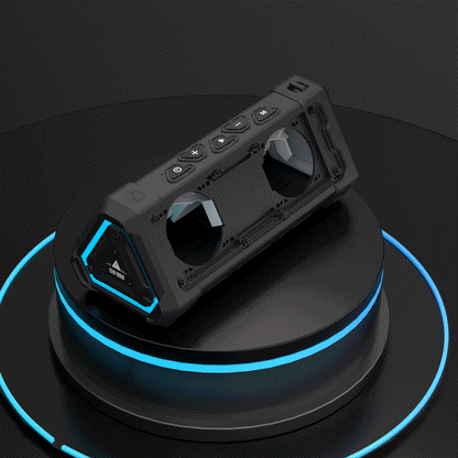 MLOVE P3 40W Bluetooth Speaker – Outdoor, IPX7 Waterproof, Stereo Sound, Bluetooth 5.3, RGB Lights, Micro SD Slot
