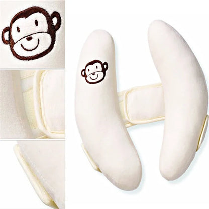 Baby Stroller Neck Support Pillow - Cartoon Banana Car Seat Head Protector for Infants