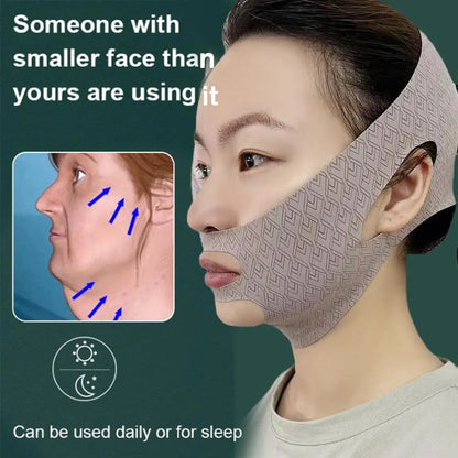 Chin & Cheek Slimming V-Shaper Band — Face Lifting Anti-Wrinkle Strap Mask for Beauty & Health