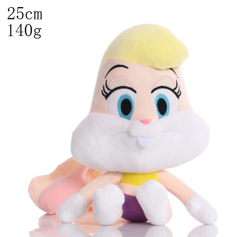 6 Piece Cartoon Character Plush Toy Set - Bugs Bunny, Daffy Duck, Tweety, Cyclone Dog and Bunny Rabbit Stuffed Dolls for Children’s Gifts