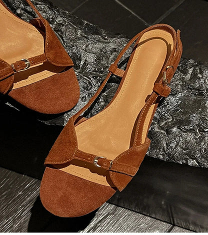 Bohemian Style Women's Summer Sandals – Open Toe Flat Beach Shoes for Vacation & Outdoor Wear