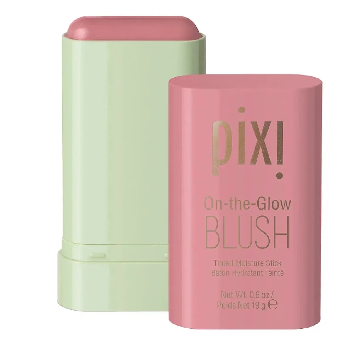Pixi Makeup Brush & Blush Stick – Cream Rouge Blusher for Cheeks & Face, High-Color Waterproof Foundation Brush