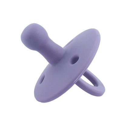 Baby Silicone Pacifier – Soft BPA-Free Soother Nipple for Newborns with Teether Toy & Nursing Pacifier Chain Pendant