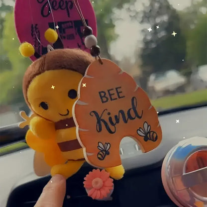 12cm Bee Plush Doll – Cute Small Pendant for Festival Decorations, Gifts & Bag Charm