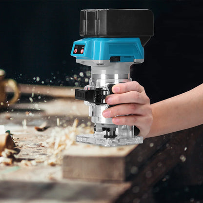 Woodworking Electric Trimmer - Brushless Trimming Machine, Router & Engraving Slotting Tool for Makita 18V Battery