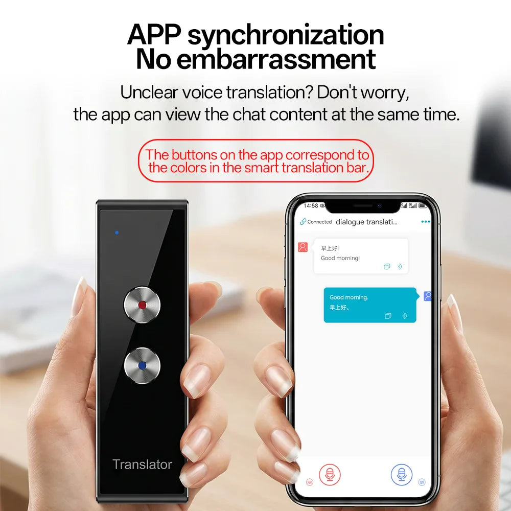 MSAI T8 PRO Voice Translator – 131 Languages Real-Time Two-Way Translation Device with Bluetooth 5.1 for Business & Travel Communication Tool