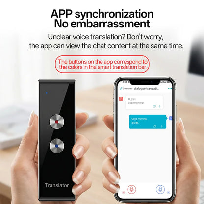 MSAI T8 PRO Voice Translator – 131 Languages Real-Time Two-Way Translation Device with Bluetooth 5.1 for Business & Travel Communication Tool
