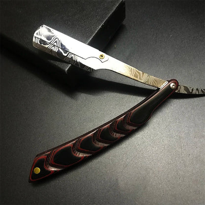 Men's Professional Manual Shaver – Stainless Steel Straight Edge Barber Razor, Folding Beard Cutter Gift