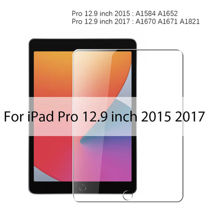 Tempered Glass Screen Protector for iPad A16 9th/10th Gen, Pro 13 M4, Air 11 M2/M3/5/4/3/2, Mini 6/7