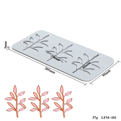 Flower & Leaf Pattern Silicone Mold — Fondant Cake Lace Mat for DIY Baking, Craft & Cake Decoration