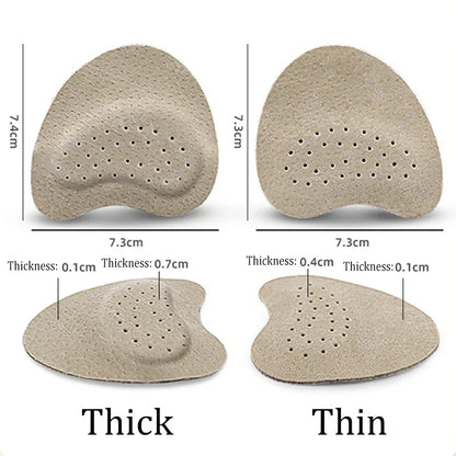 4pcs Anti-Slip Leather Forefoot Pad: Sandal Stickers for Women's High Heels - Pain Relief Insert Insoles with Toe Cushion Foot Care