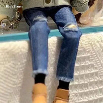 Casual DIY Doll Clothes — Handmade Cute T-Shirt, Vest & Jeans Outfit for Licca OB24/26/27 Dolls