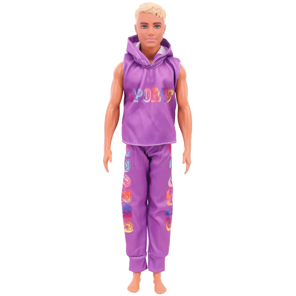 30cm Ken Doll Clothes – Pop Suit Top & Pants Outfit for Boys, Holiday Gift Doll Accessories