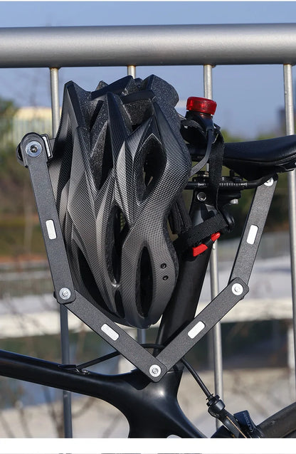 WEST BIKING Foldable Bike Lock – Heavy Duty Anti-Theft Chain Cable Padlock with 3 Keys for Bicycle & Motorcycle Security