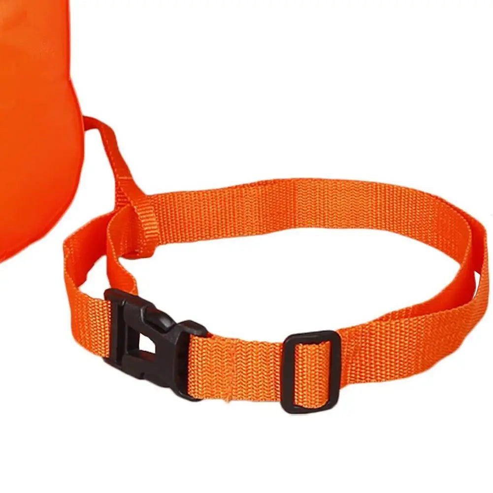 Inflatable Swimming Buoy Tow Float – Double Air Bag with Waist Belt, Dry Bag for Water Sports & Swimming Storage