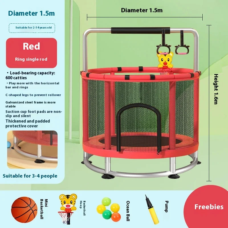 Indoor Trampoline for Kids – Home Use Jumping Bed for Children Aged 3-10