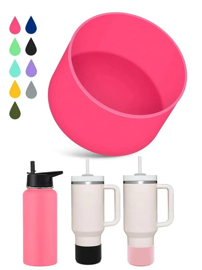 Universal 7.5cm Silicone Cup Sleeve – Soft Food-Grade Bottom Cover for Stanley 40oz, 30oz, 20oz Water Bottles