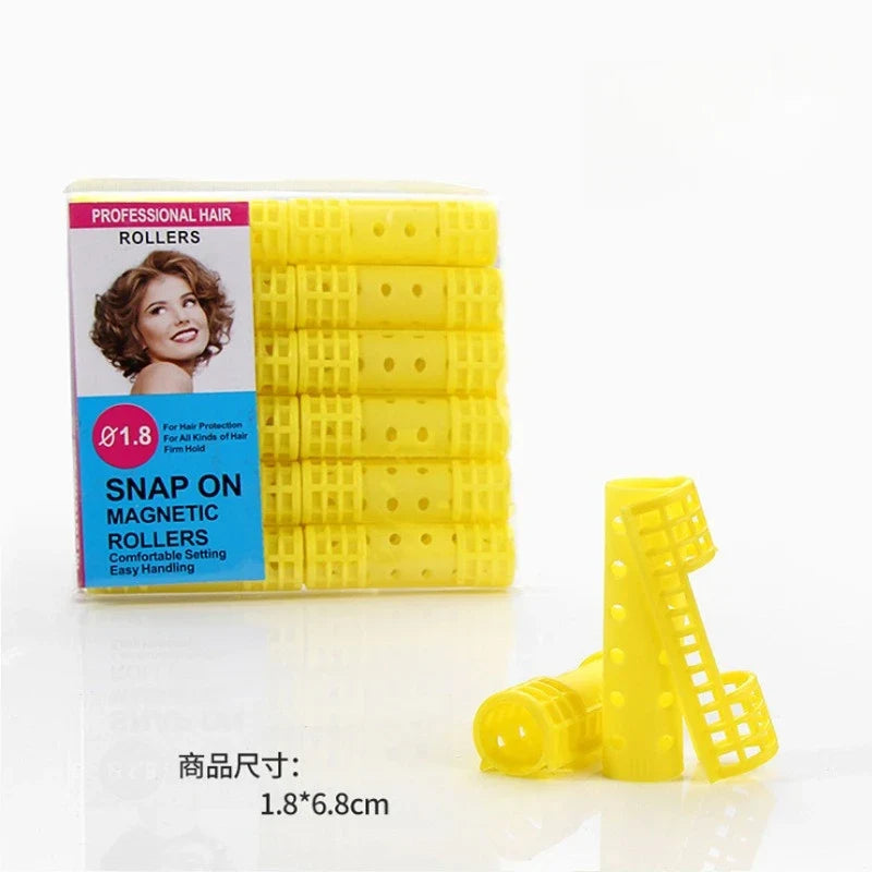 Plastic Curling Iron Tool Set - Fluffy Hair Styling Curling Tool with Sub-Mother Button for Home Use