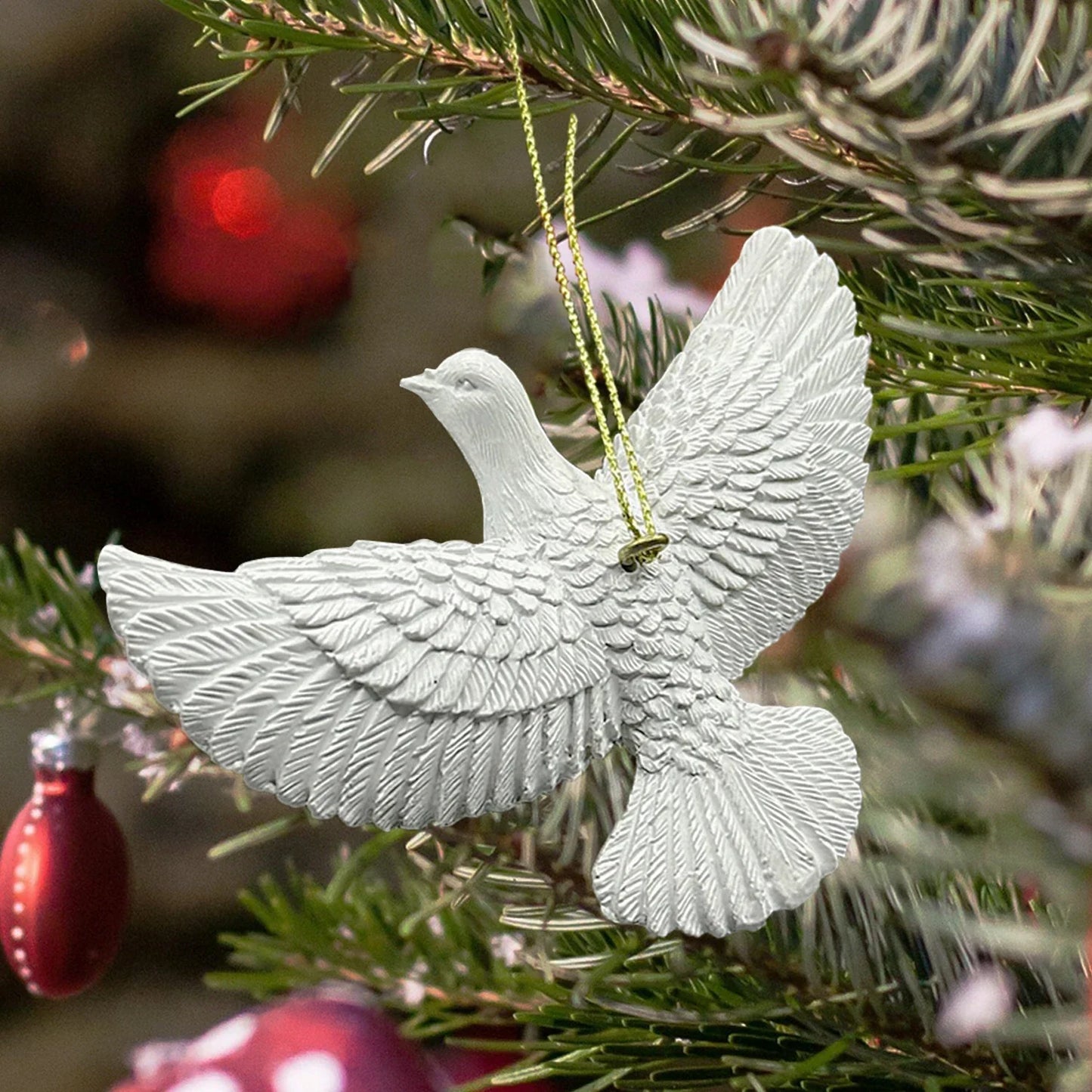Friendship Doves Resin Ornament – Home Alone 2 Inspired Christmas Tree Decoration, Perfect Gift