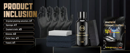 Graphene Ceramic Coating – 12H/20H Self-Healing UV Protection for Professional Car Detailing (10+ Years)